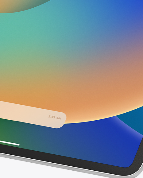iPad Pro Mockup – Landscape Front View