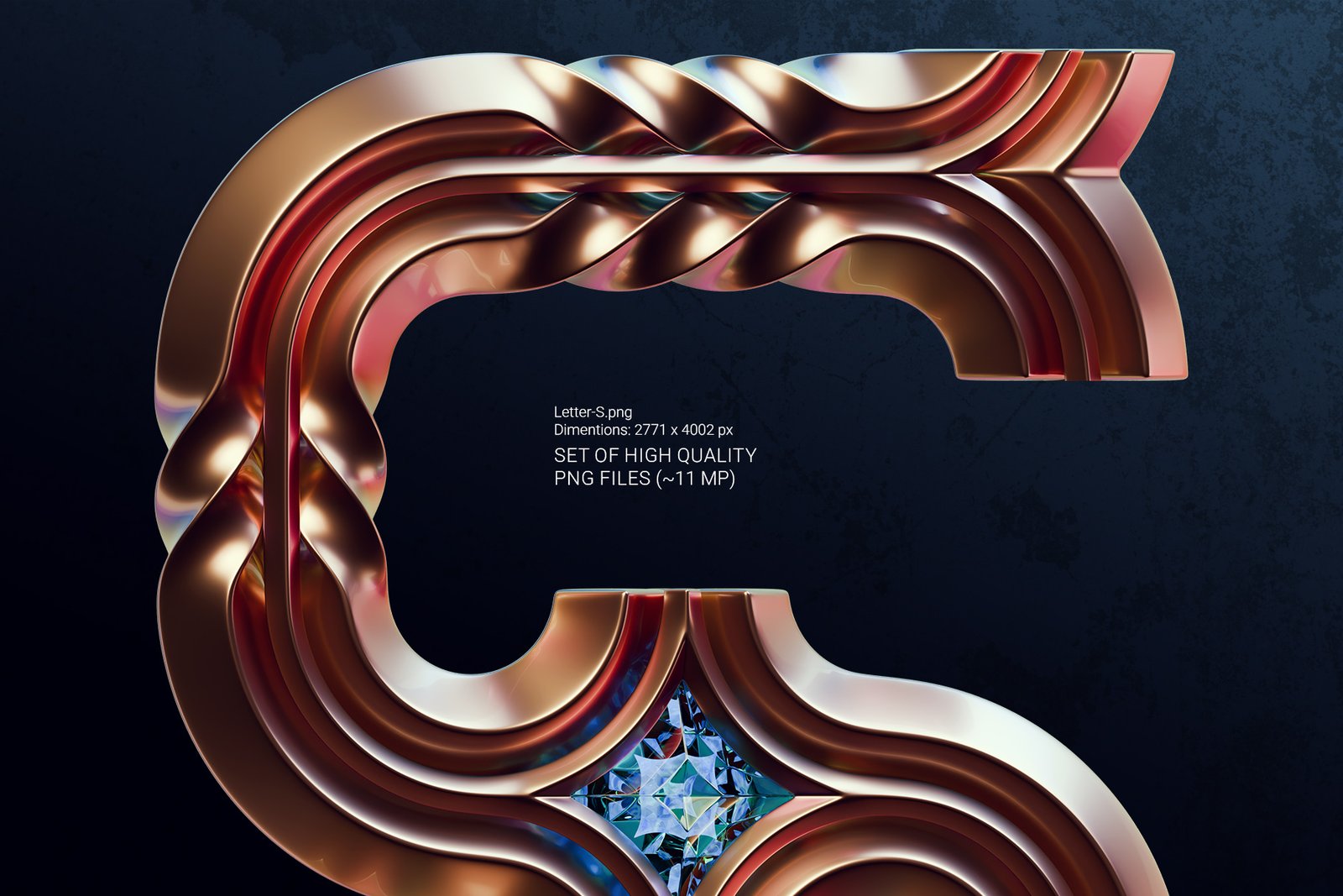 Sapphire Gems - Color Bitmap Font