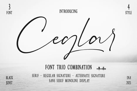 Ceglar – Font Trio Unique Styles