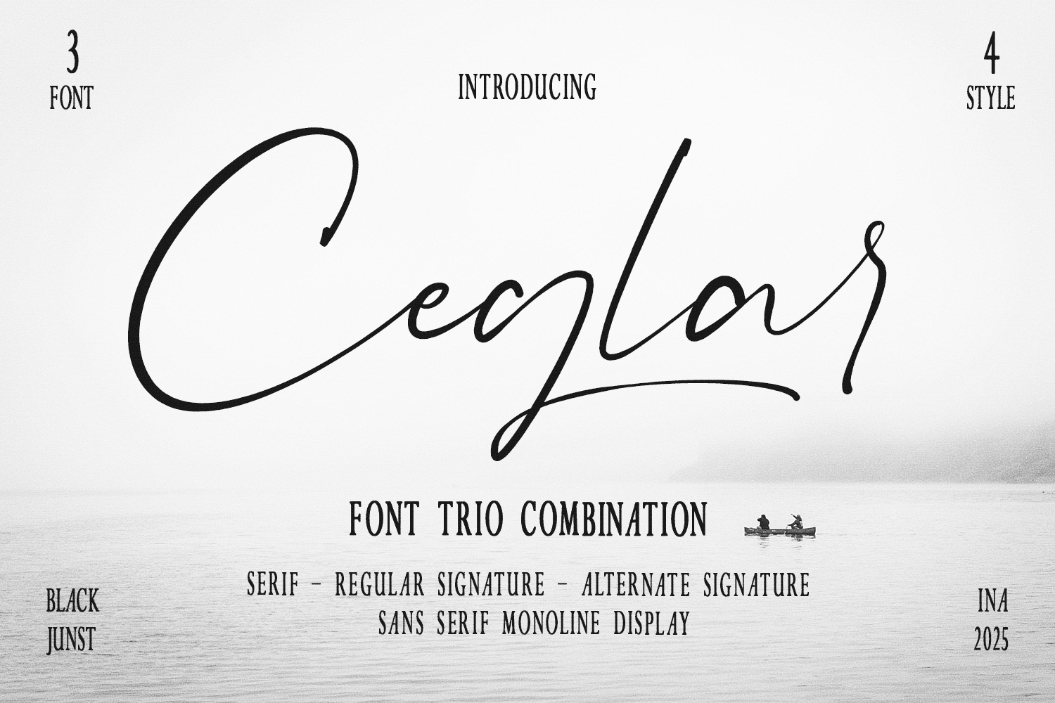 Ceglar – Font Trio Unique Styles