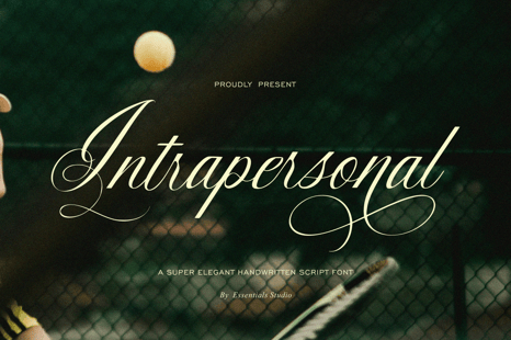Intrapersonal - Elegance Calligraphy Script Font - Magazine font