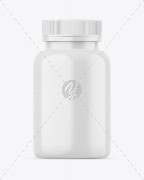 Glossy Supplement Bottle Mockup