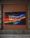 Billboard on a Brick Wall Mockup
