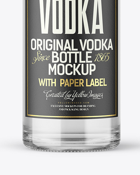 Vodka Bottle Mockup