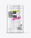 Clear Plastic Tube with Macaron Cookies Mockup
