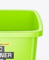 Glossy Plastic Food Container Mockup