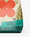 Transparent Package with Green Buckwheat Mockup