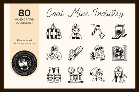 Coal Mine Industry Drawing - Graphics