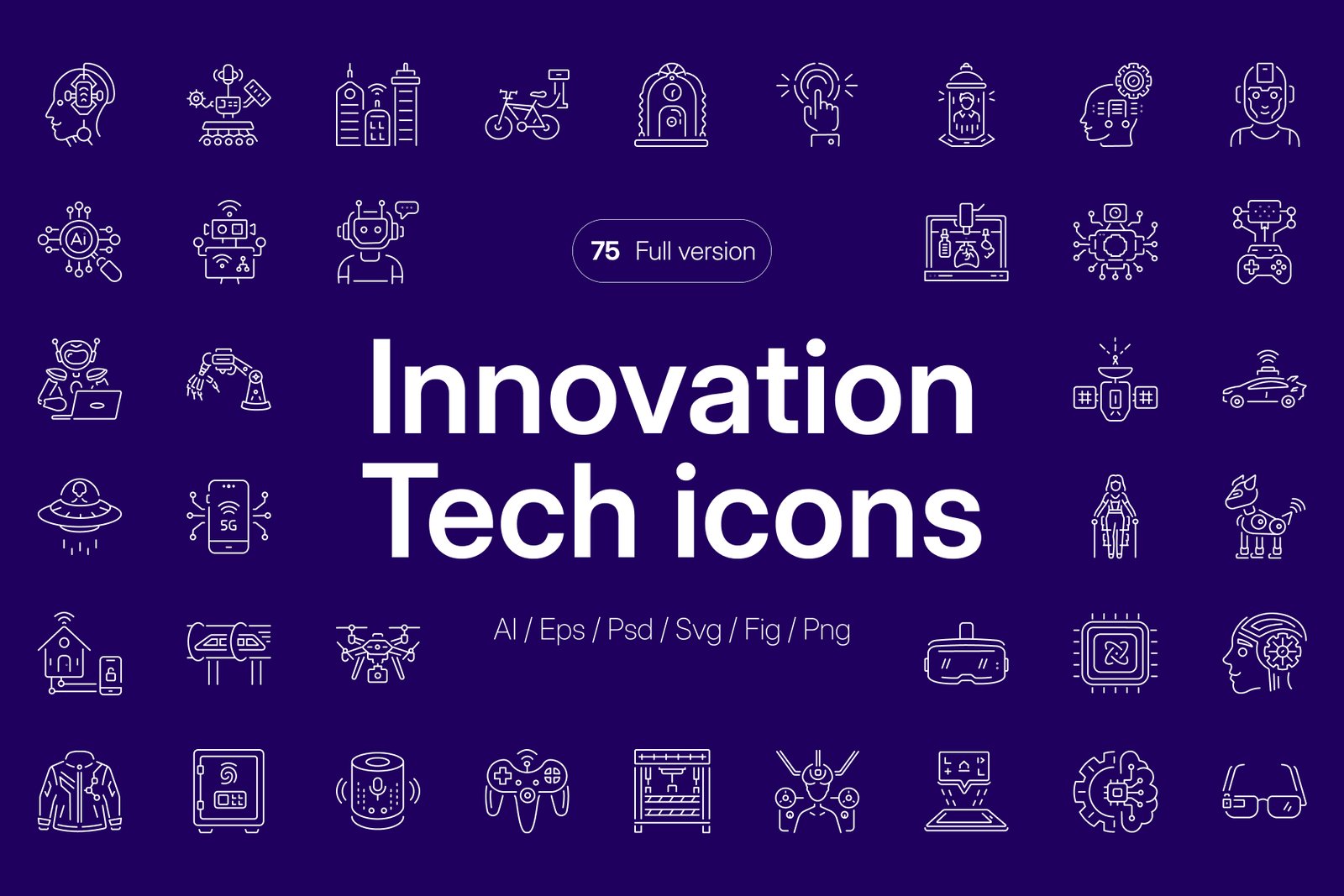 Tech and Innovation Icon Set