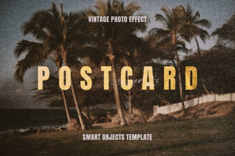 Vintage Postcard Photo Effect - Add-Ons
