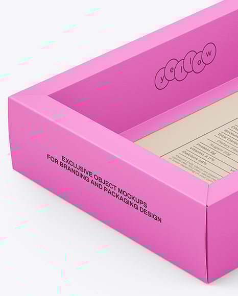 Paper Box in Paper Sleeve Mockup