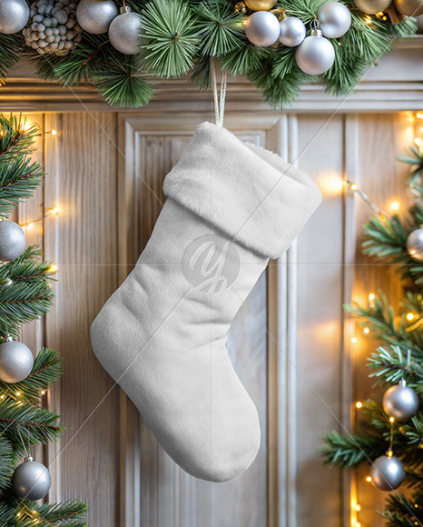 Christmas Stocking Mockup