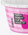 Paper Cup with Macaron Cookie Mockup