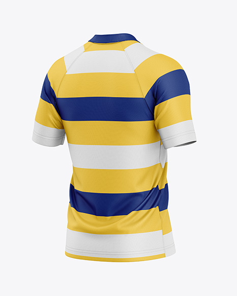 T-Shirt Mockup - Back Half Side View