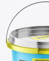 Matte Metallic Bucket Mockup
