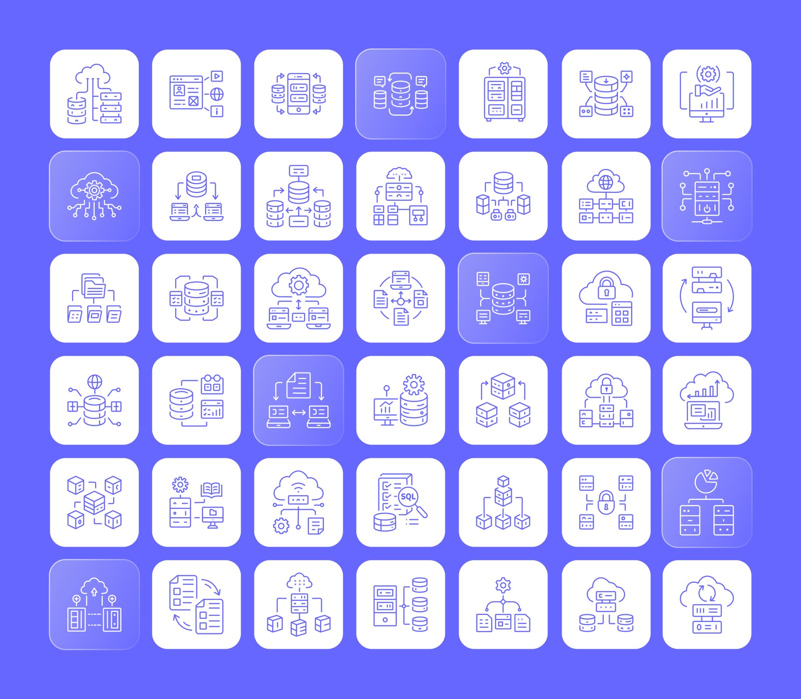 Database Icons Set