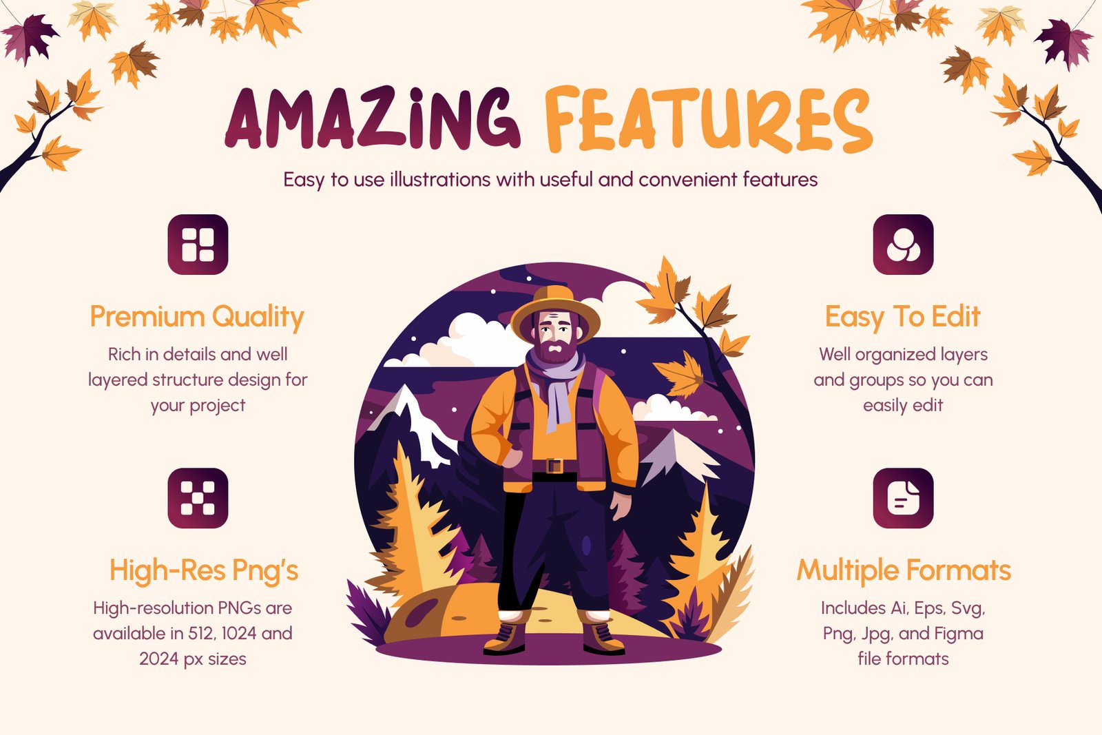 Fall and Autumn Illustrations