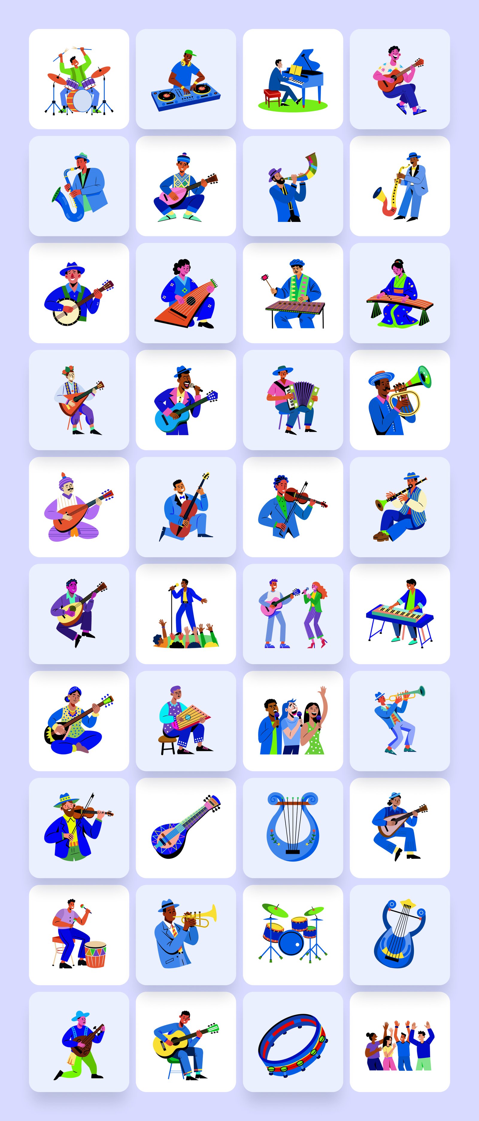 Music Vector Illustration Set
