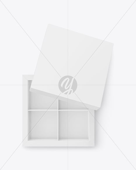 Box of Chocolate Sweets Mockup