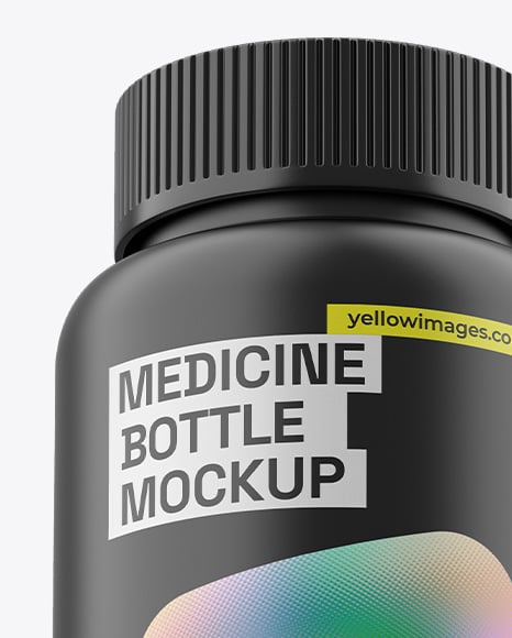 Matte Medicine Pill Bottle Mockup