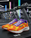 Pair of Running Shoes on Treadmill Mockup