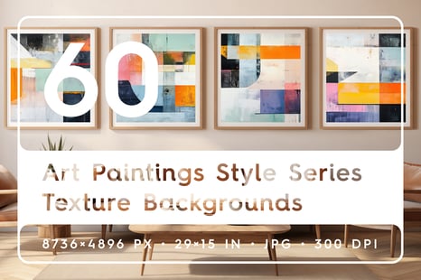 60 Art Paintings Style Series Texture Backgrounds - Textures
