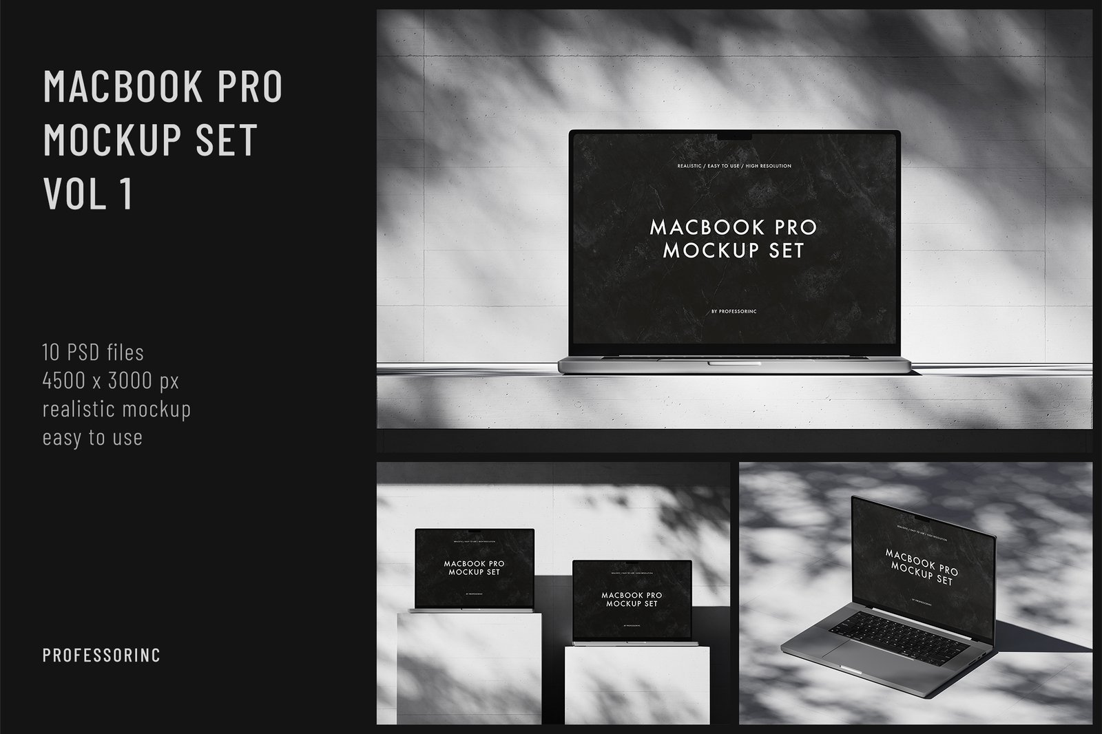 MacBook Pro Mockup Set - vol. 1