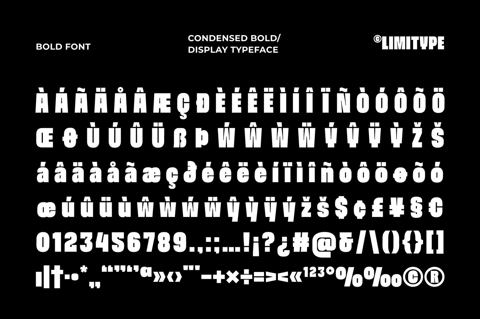 Moara - Bold Condensed Font
