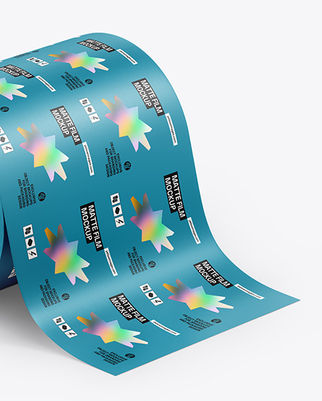 Matte Film Roll Mockup