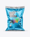 Metallic Snack Bag Mockup