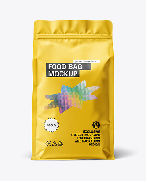 Food Bag Mockup - Cookie packaging mockup