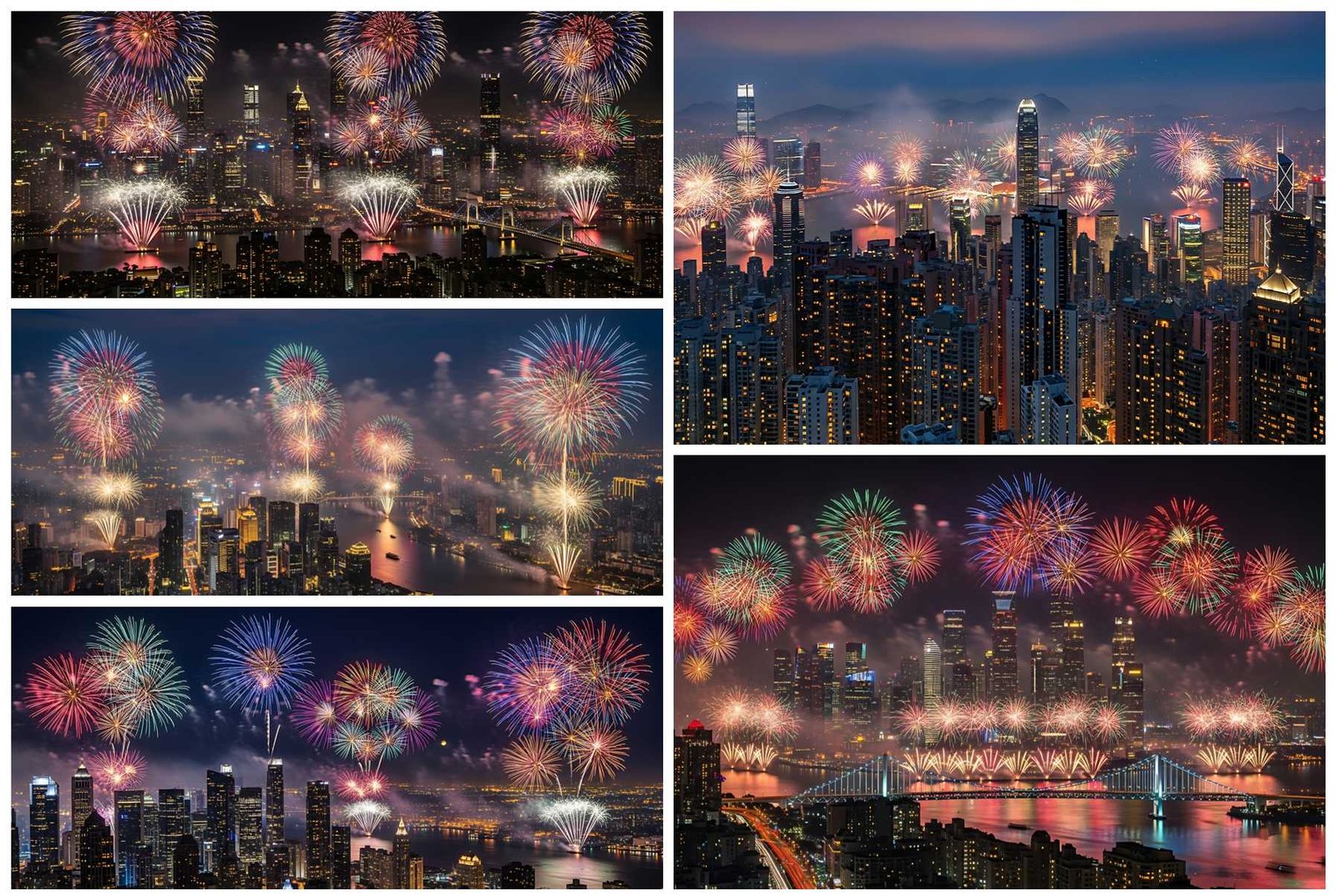 102 New Year Fireworks Stock Photos – Celebration Night Skies
