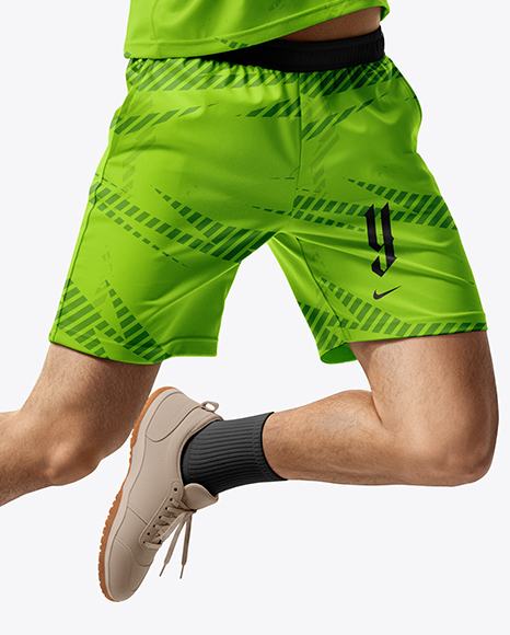 Man Wearing Badminton Uniform Mockup