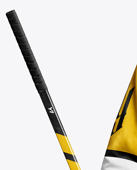 Man Wearing Ice Hockey Goalkeeper Kit Mockup