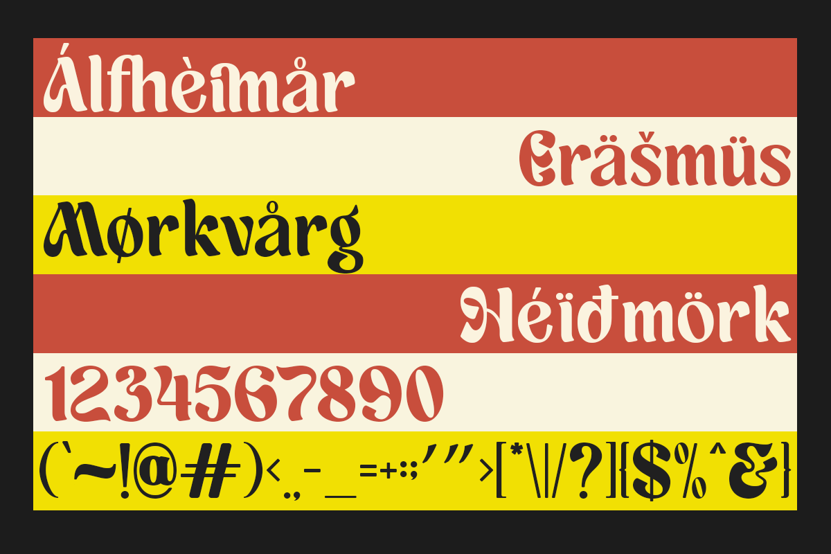Lunarya - Unique Display Font