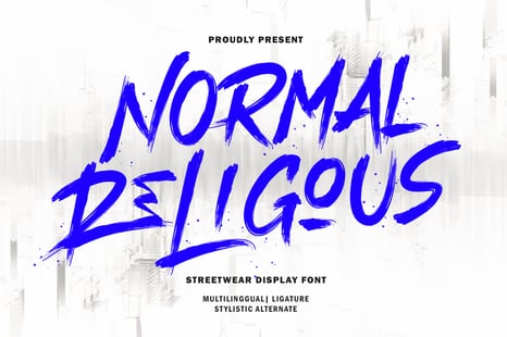 Normal Religous – Streetwear Font - Modern script fonts