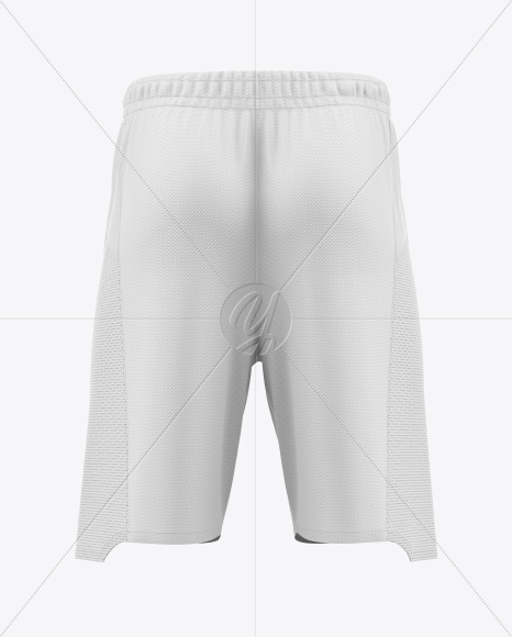 Basketball Shorts Mockup - Back View