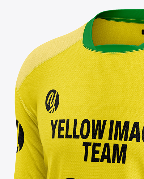 Soccer Kit Mockup - Half Side View