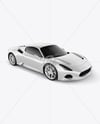 Sport Car Mockup - Front Half Side View