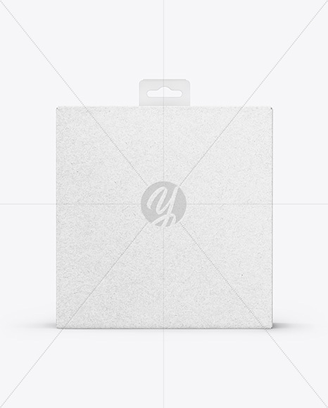 Kraft Paper Box w/ Hang Tab Mockup
