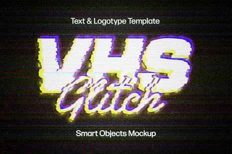 VHS Error Glitch Effect - Layer styles