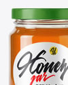 Glass Jar with Eucalyptus Honey Mockup