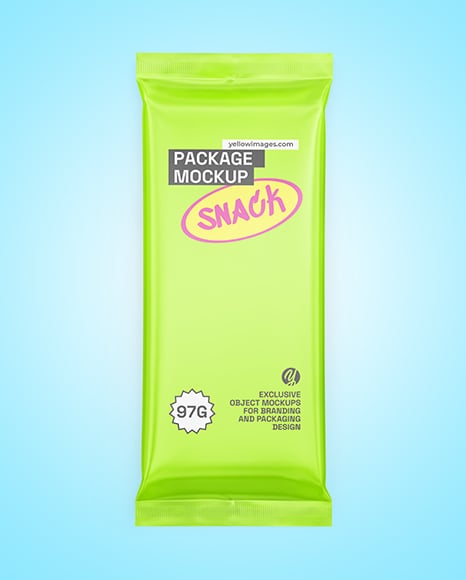 Matte Snack Package Mockup