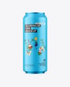 473ml Matte Aluminium Drink Can Mockup