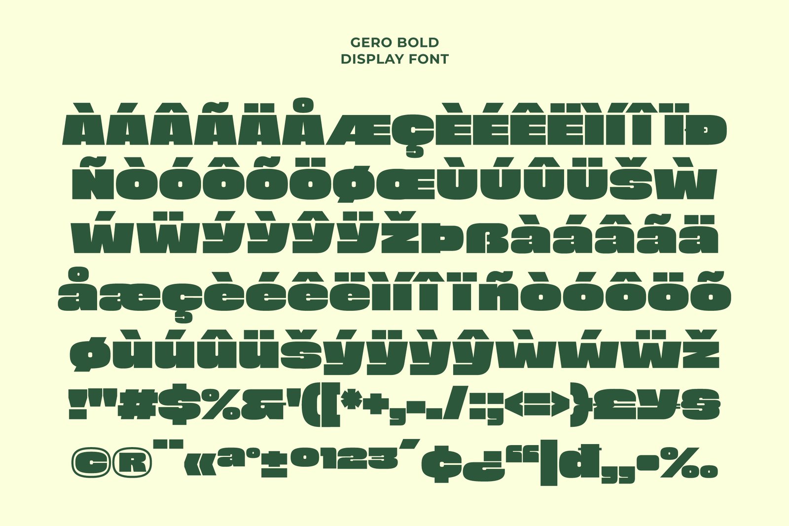 Gero - Bold Font