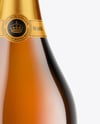 Amber Glass Champagne Bottle Mockup