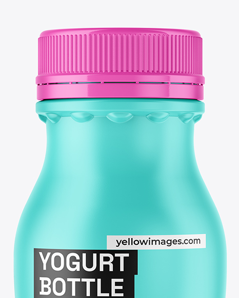 Matte Yogurt Bottle Mockup