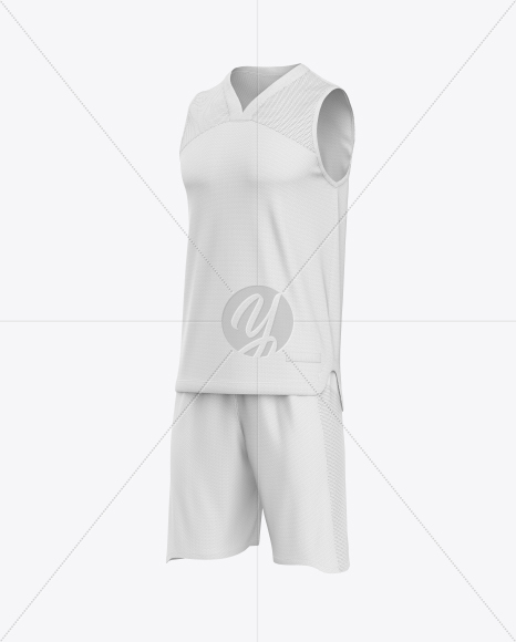 Basketball Kit Mockup - Half Side View