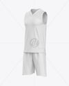 Basketball Kit Mockup - Half Side View