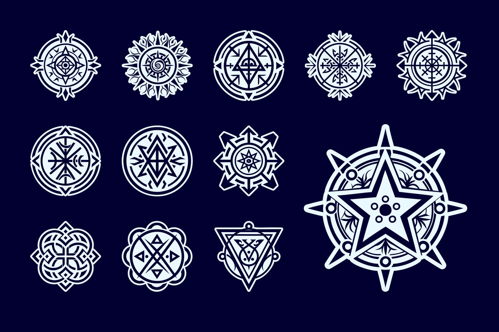 Angel Symbol and Sigils Set